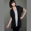 MOCO Eco ProModal Slub Fine Jersey Short Sleeve Open Cocoon Cardigan